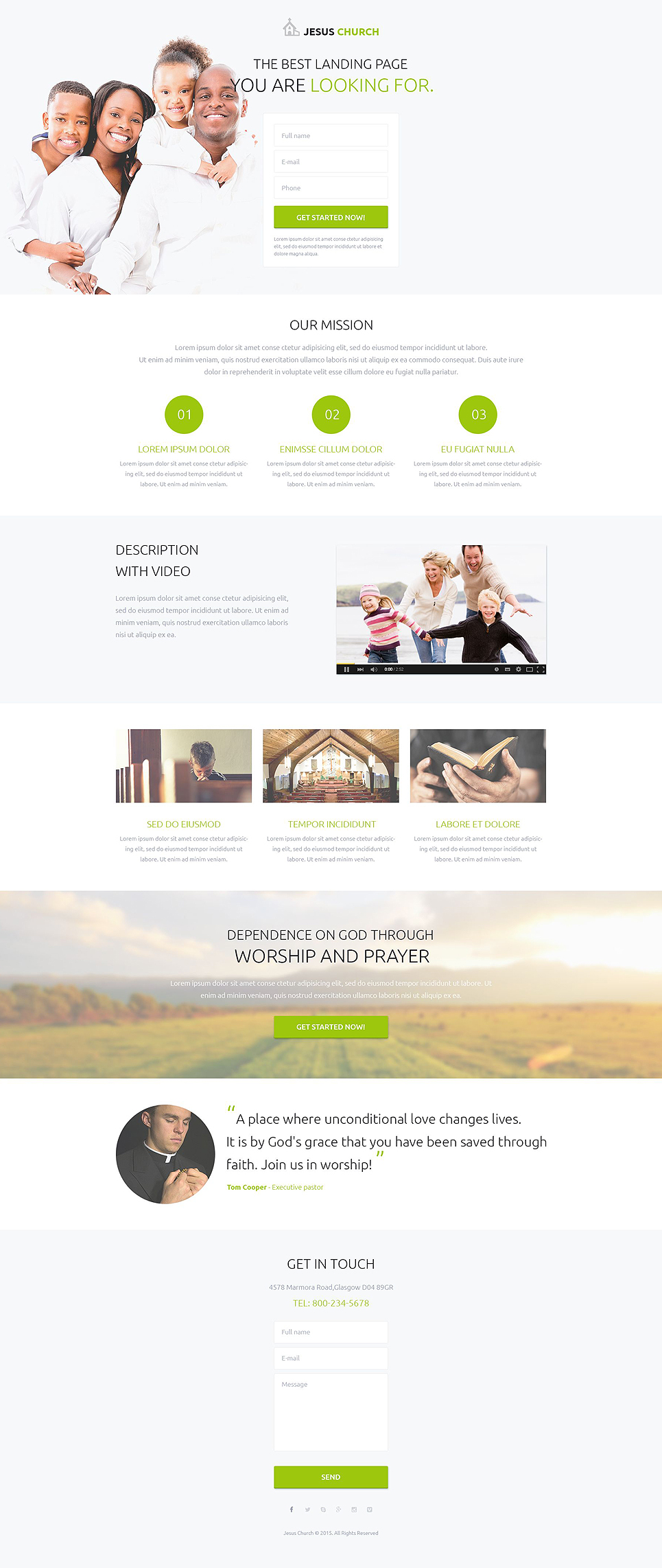 Religious Responsive Landing Page Template New Screenshots BIG