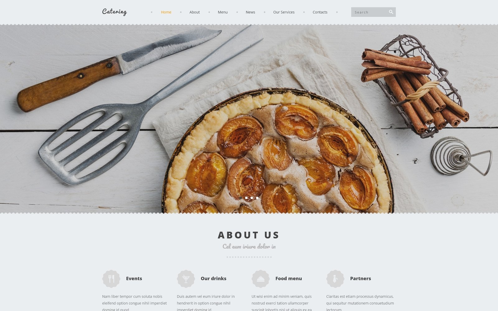 Reszponzív Catering Joomla sablon 53654