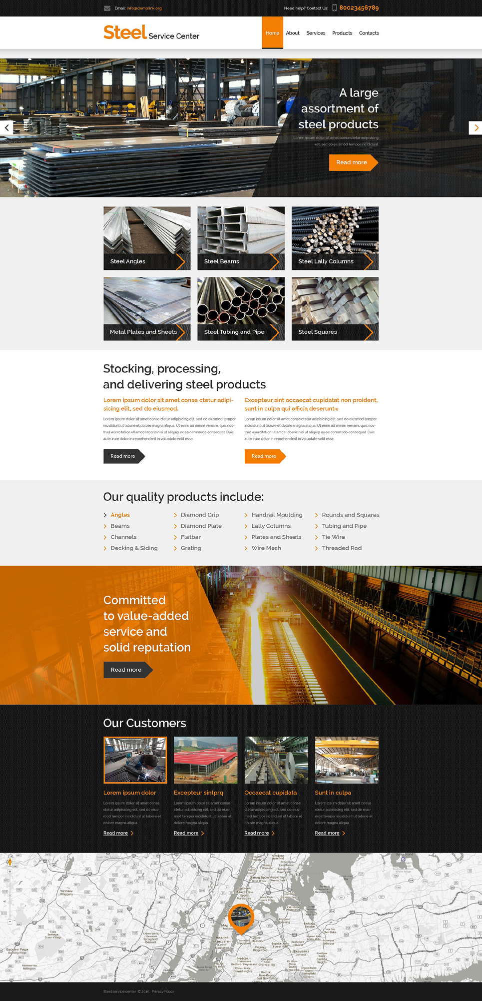 Steelworks Responsive Website Template New Screenshots BIG