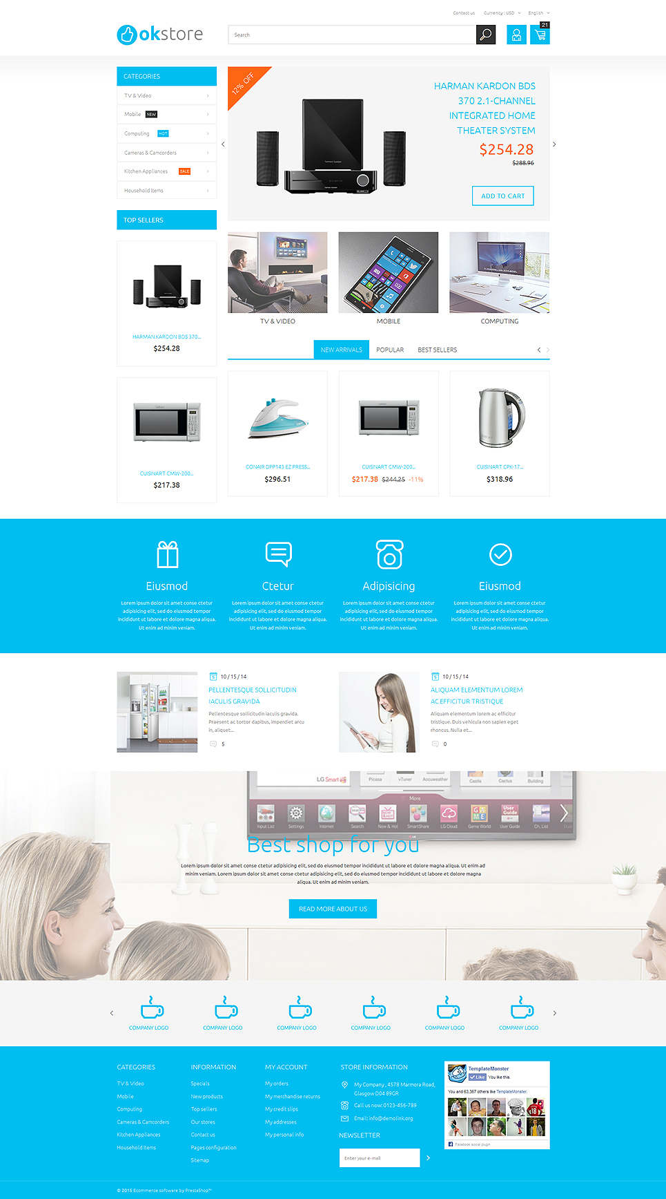 Tech Gear PrestaShop Theme New Screenshots BIG