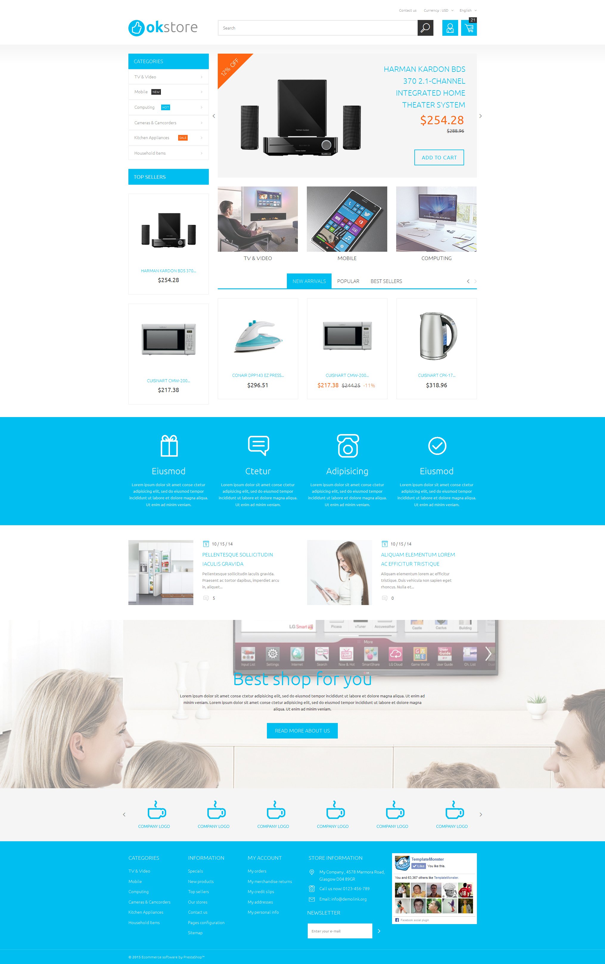 tech gear prestashop theme