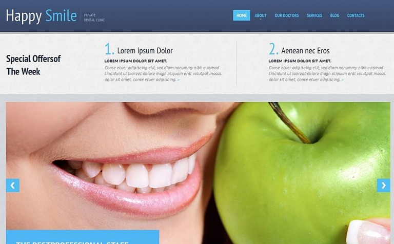 template moto cms html para sites de odontologia 53608