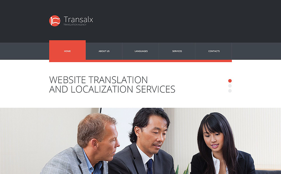 Translation Bureau Responsive Website Template 53673