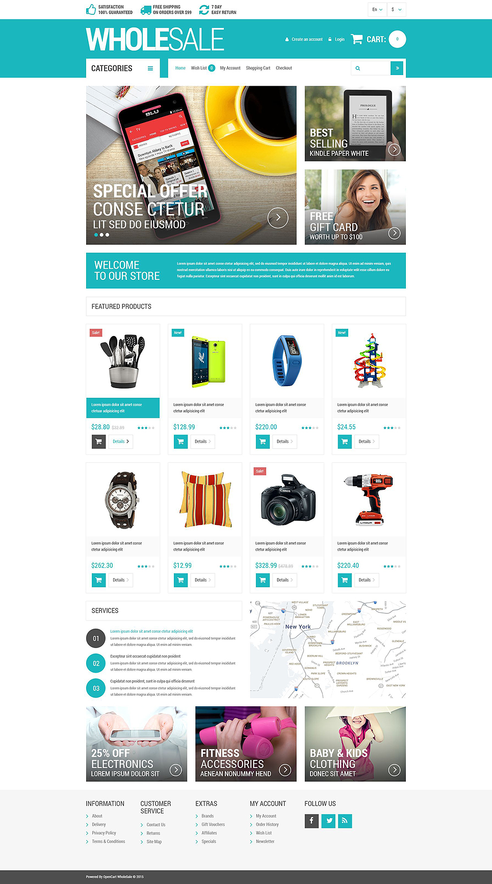 Wholesale Store Responsive OpenCart Template New Screenshots BIG