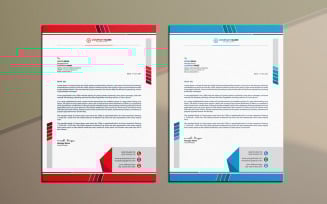Clean And Simple Letterhead template Design