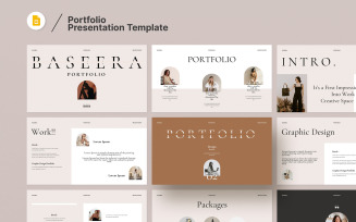 Clean Portfolio Presentation PowerPoint Layout