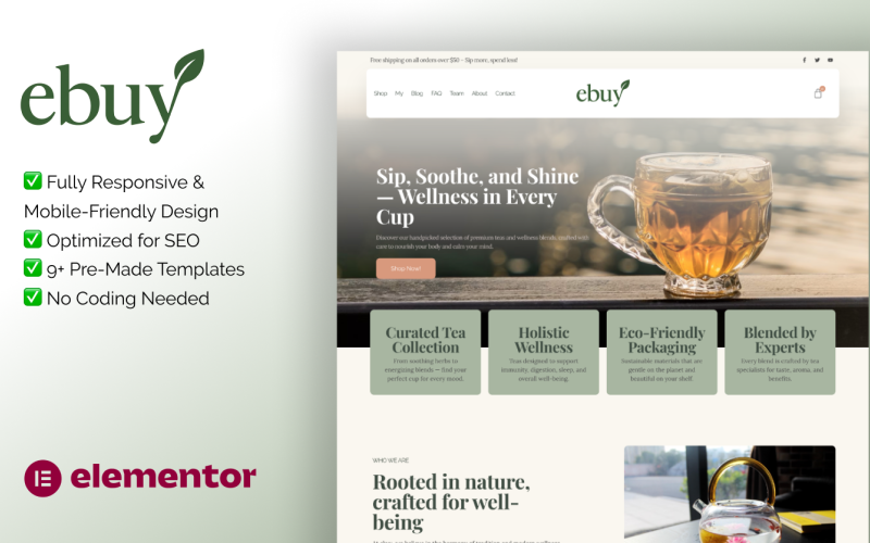 Ebuy Elementor Template Kit Elementor Kit