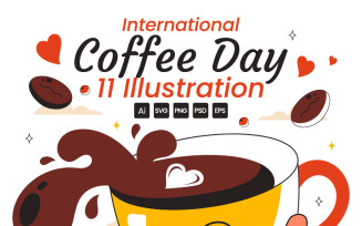11 International Coffee Day Illustration