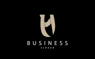 Initial Letter H Minimalist Logo V5