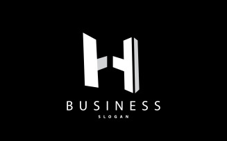 Initial Letter H Minimalist Logo V8