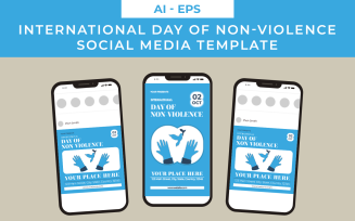 International Day of Non-Violence Social Media Template