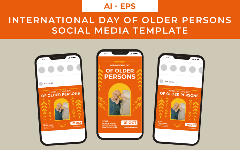 International Day of Older Persons Social Media Template