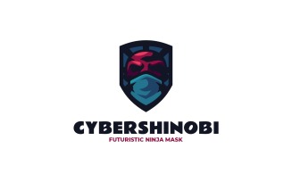 Mascot Cyber Shinobi Logo Design