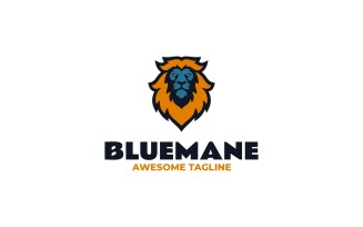 Mascot Modern Lion Logo Design