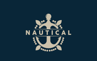 Ship Rudder Logo Maritime Vector Simple V2