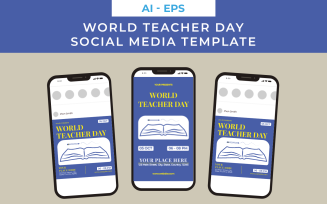 World Teacher Day Social Media Template