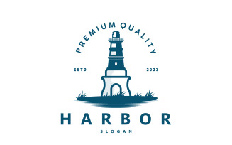 Lighthouse Logo Beacon Vector Modern V7