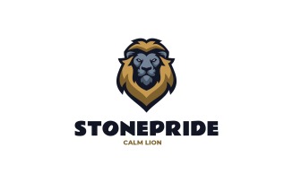 Mascot Modern Lion Logo Design 523