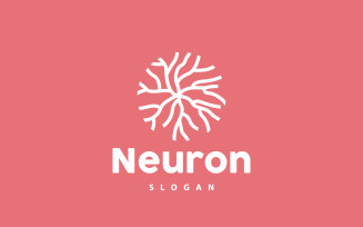 Neuron Logo Nerve Seaweed Vector Abstract V12