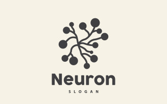 Neuron Logo Nerve Seaweed Vector Abstract V15