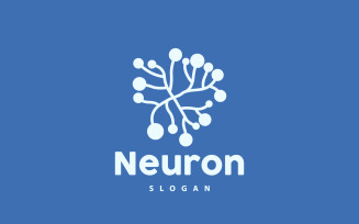 Neuron Logo Nerve Seaweed Vector Abstract V17