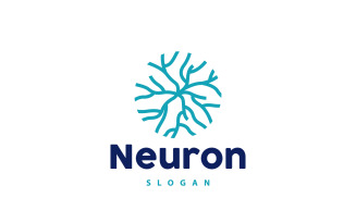 Neuron Logo Nerve Seaweed Vector Abstract V1