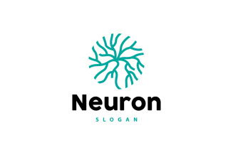Neuron Logo Nerve Seaweed Vector Abstract V2