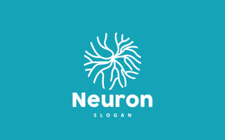 Neuron Logo Nerve Seaweed Vector Abstract V7