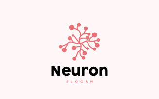 Neuron Logo Nerve Seaweed Vector Abstract V8