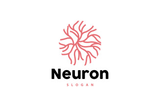 Neuron Logo Nerve Seaweed Vector Abstract V9