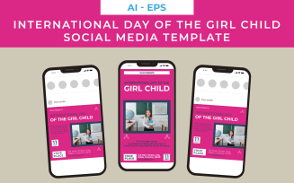 International Day of the Girl Child Social Media Template