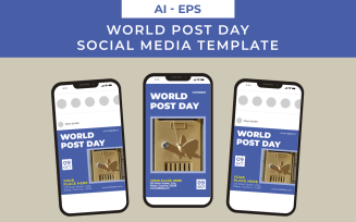 World Post Day Social Media Template