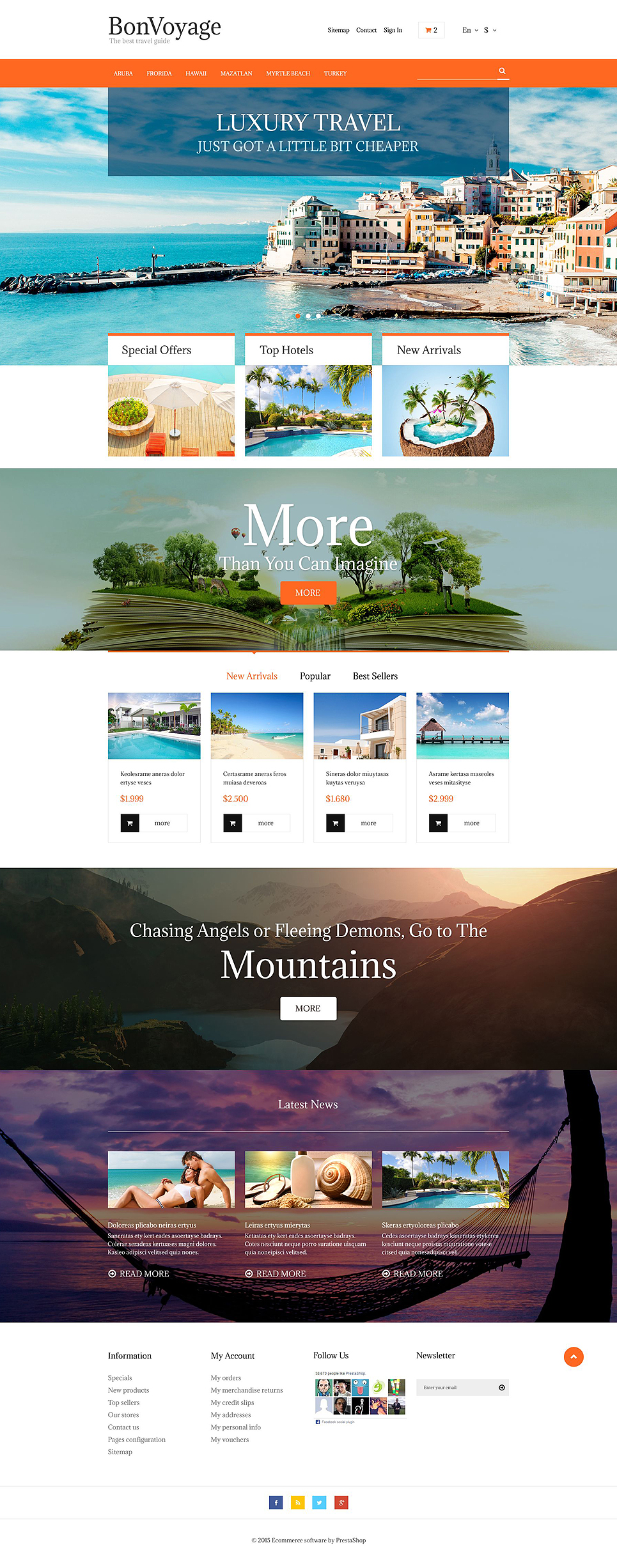 BonVoyage PrestaShop Theme New Screenshots BIG