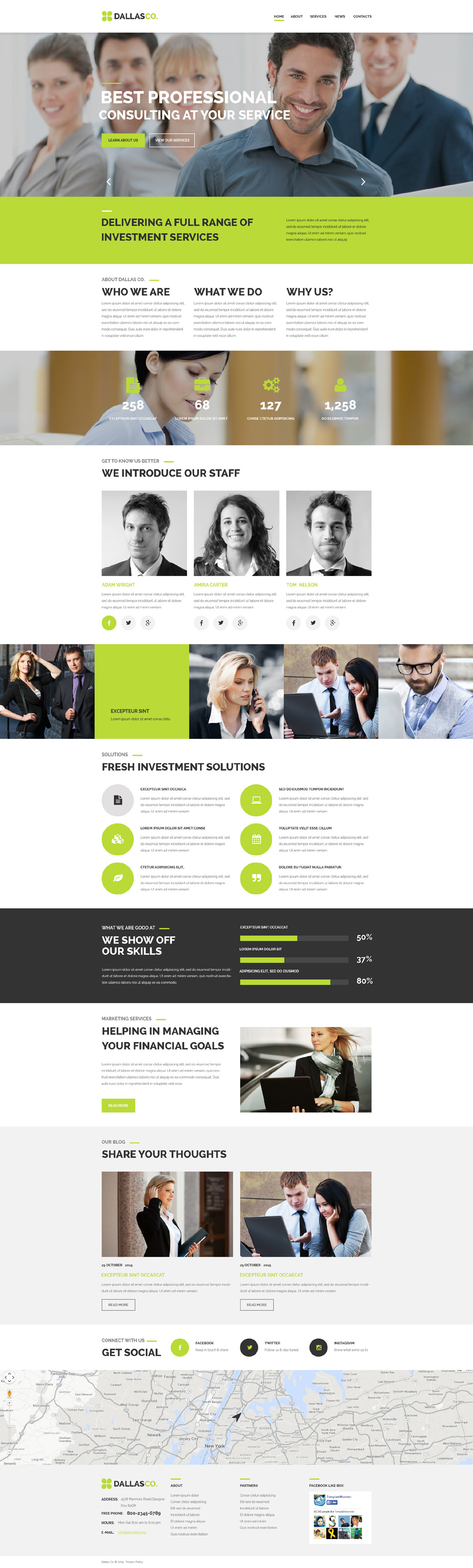 Business Center Website Template New Screenshots BIG