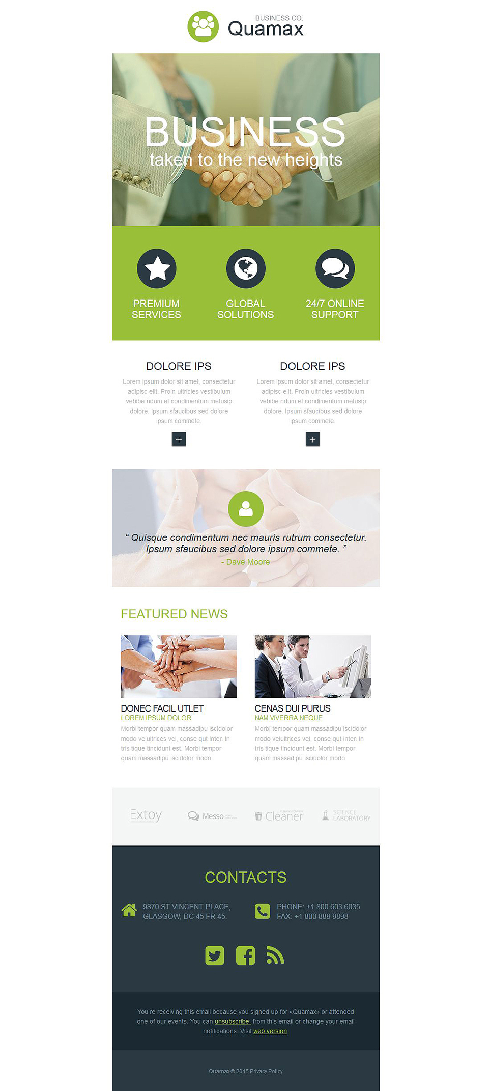 Business Responsive Newsletter Template New Screenshots BIG