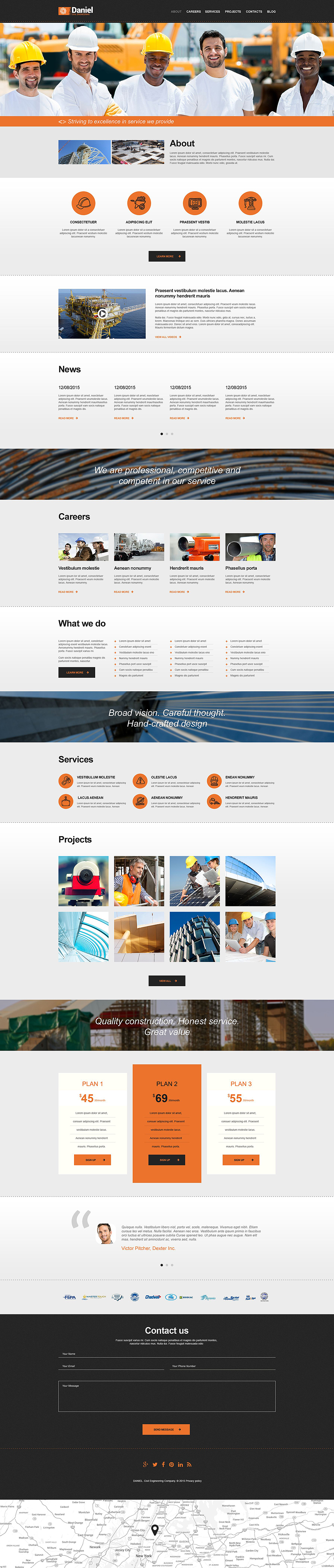 Civil Engineering Muse Template New Screenshots BIG