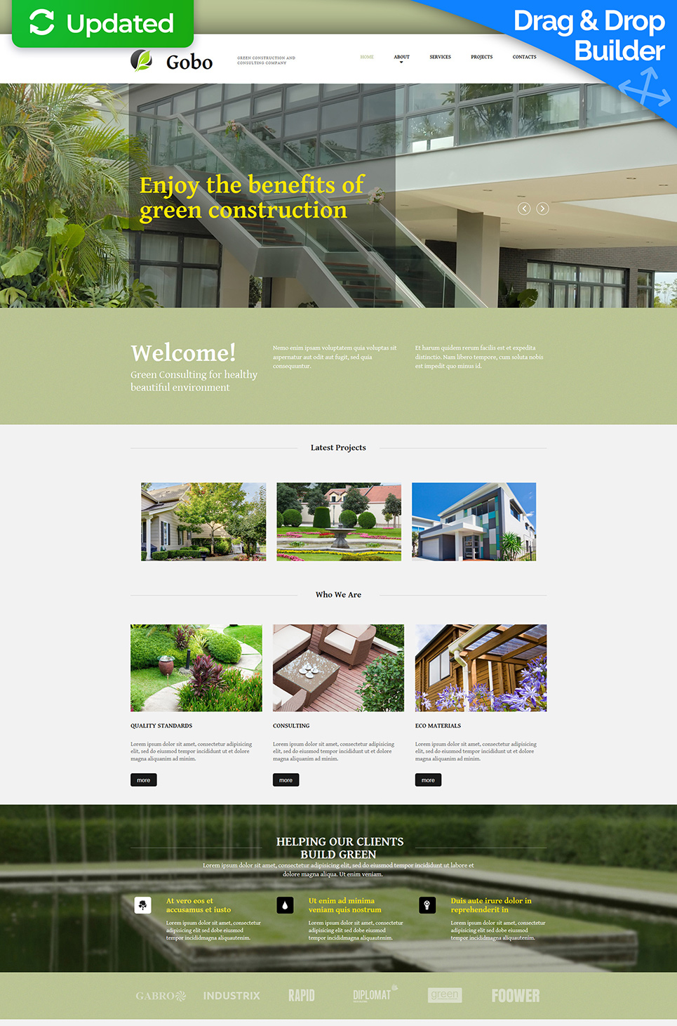 Exterior Design Responsive Moto CMS 3 Template New Screenshots BIG