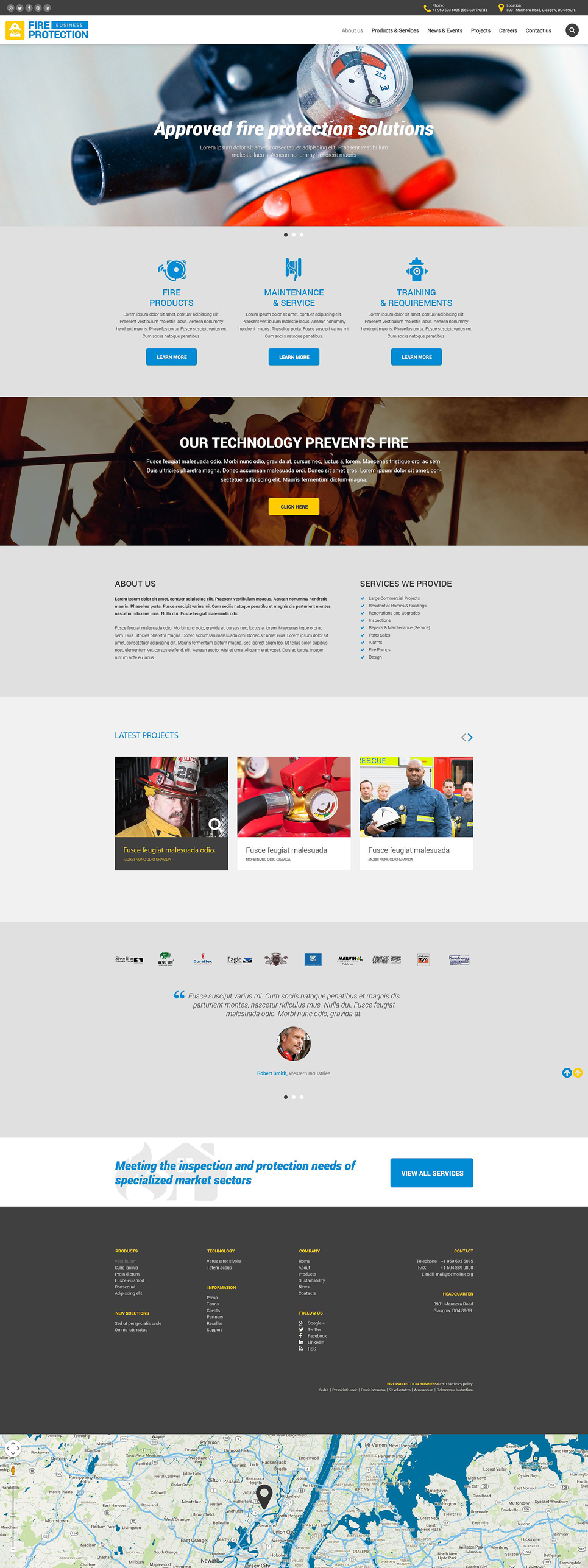 Fire Service Website Templates