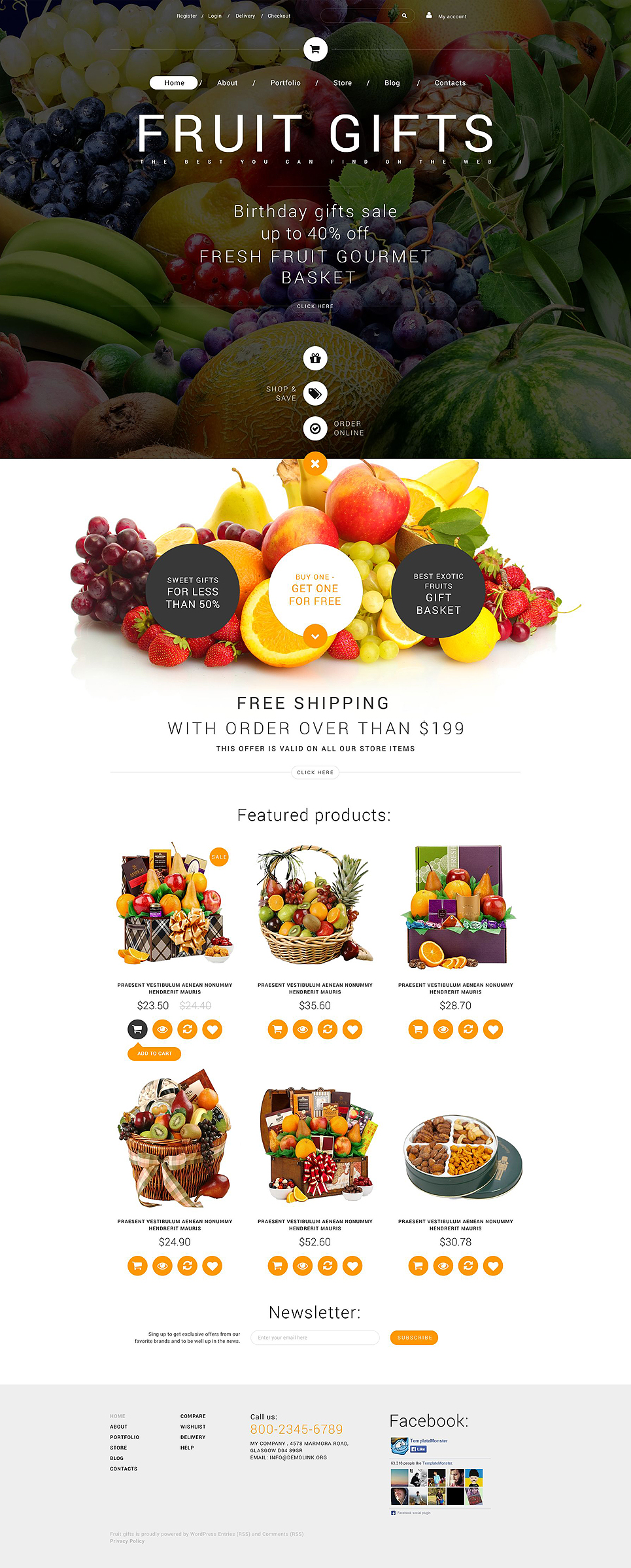 Fruit Gifts WooCommerce Theme New Screenshots BIG