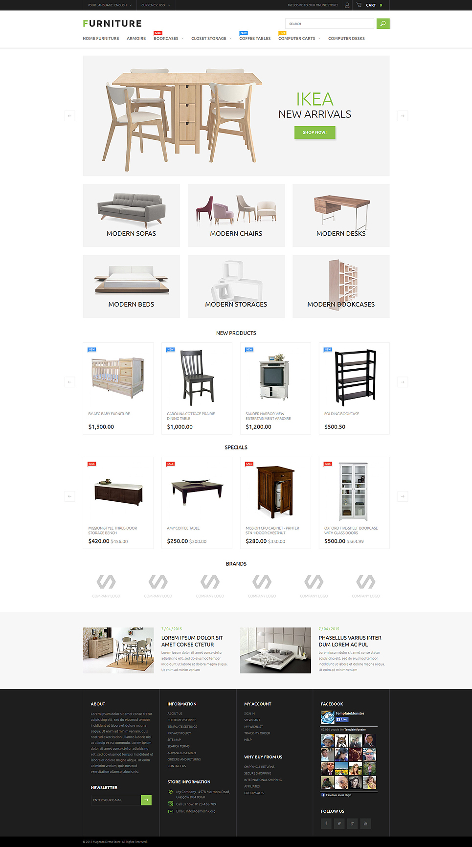 Furniture Store Magento Theme New Screenshots BIG