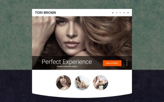 Model Agency Responsive Landing Page Template