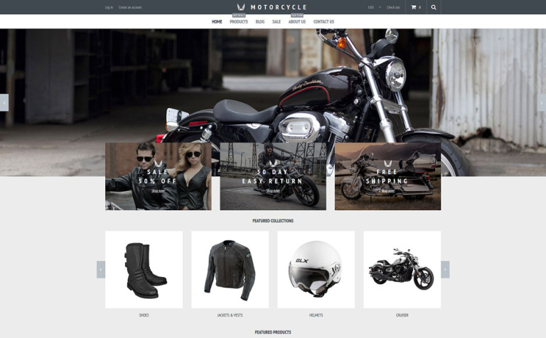 Motorcycle Store Responsive Shopify Theme Big Screenshot Motorcycle Store Shopify Theme New Screenshots BIG