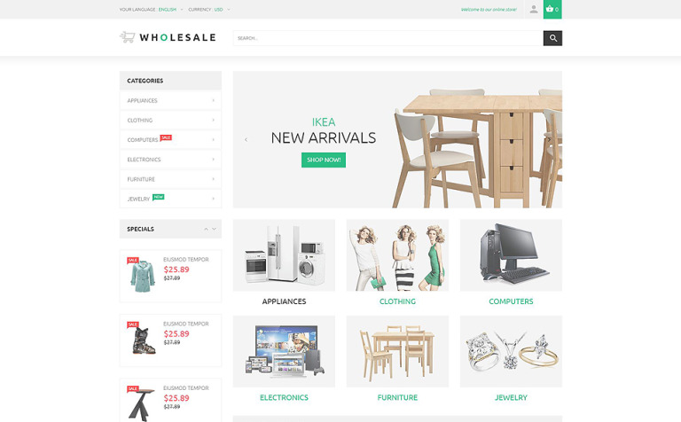 Online Warehouse Responsive Magento Theme Big Screenshot Online Warehouse Magento Theme New Screenshots BIG