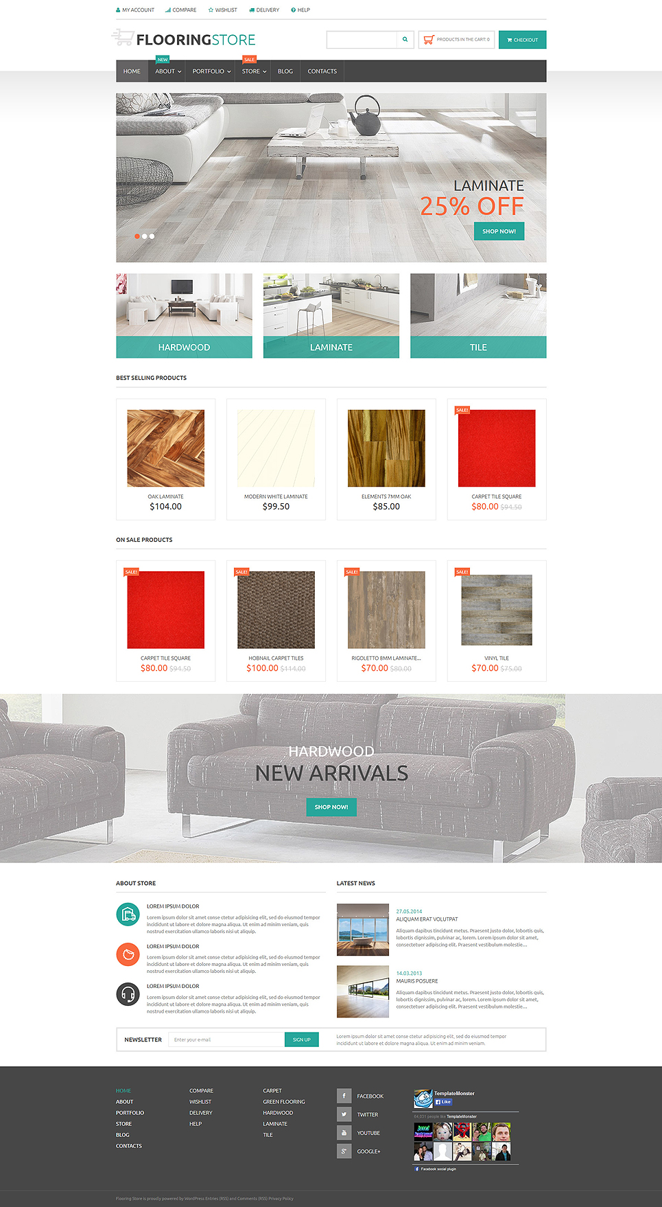 Parquet Online Store WooCommerce Theme New Screenshots BIG