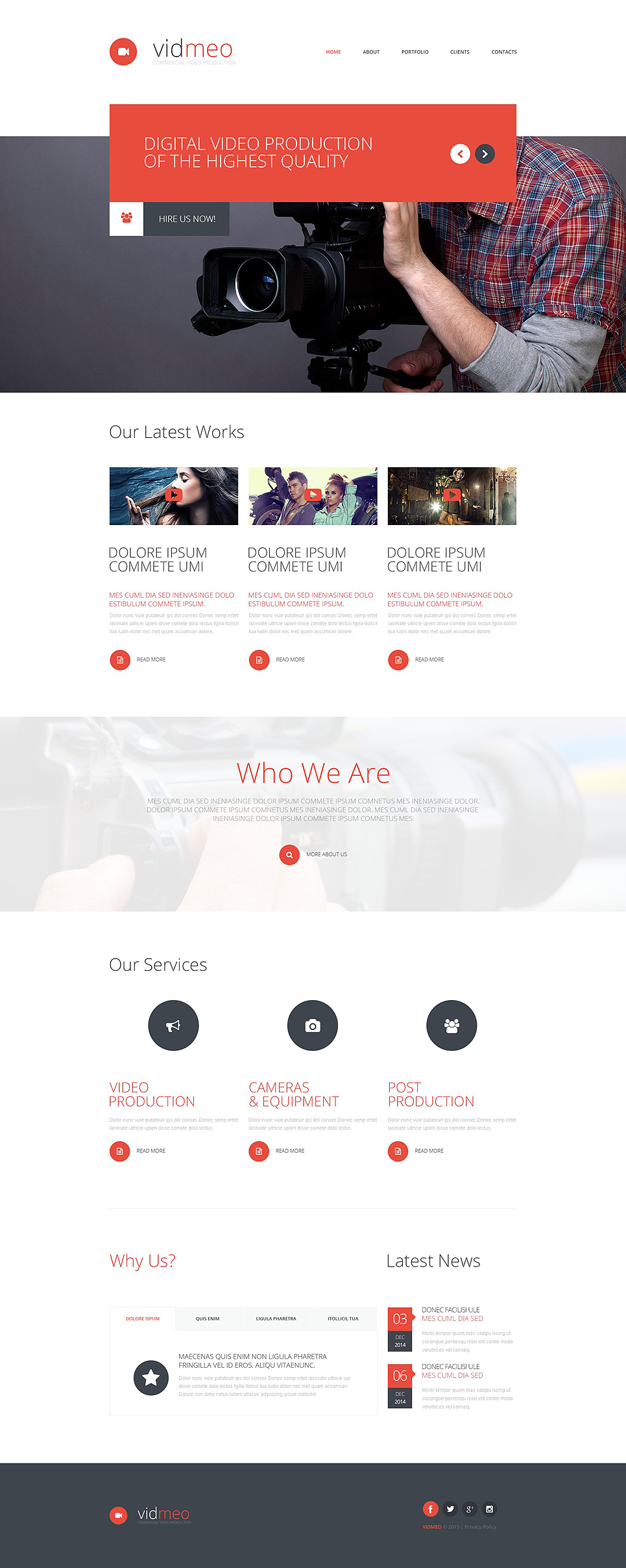 Solutions for Video Studio Website Template New Screenshots BIG