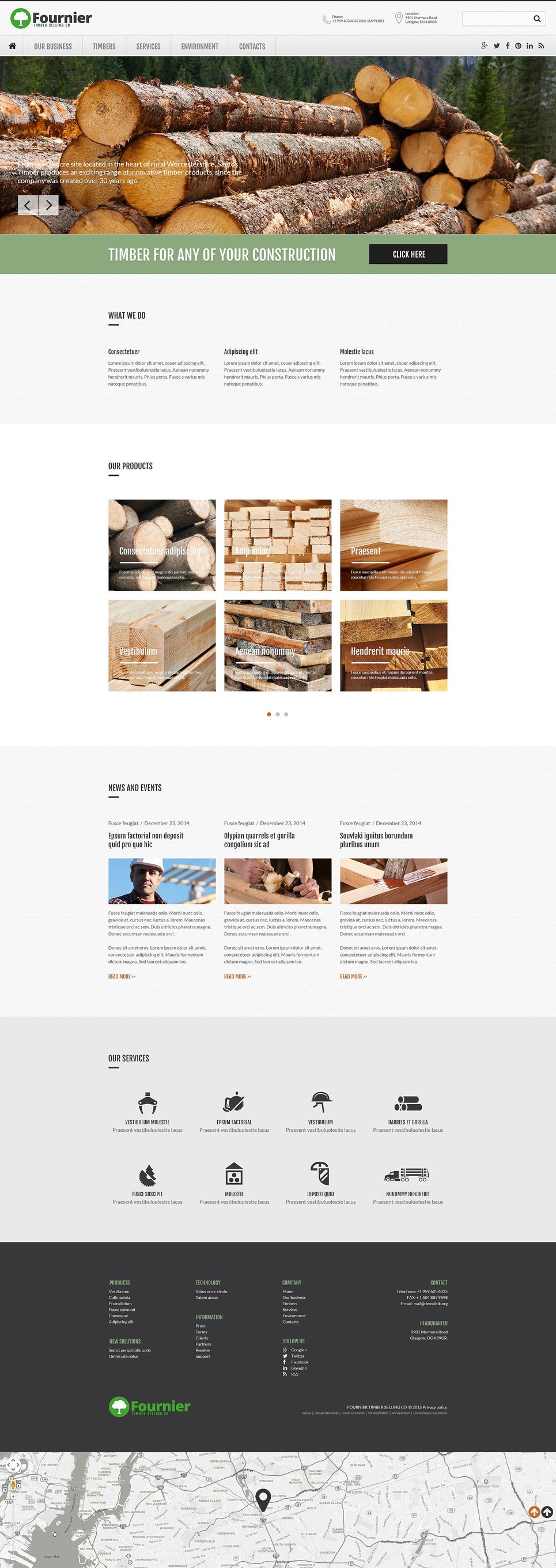 Timber Selling Company Website Template New Screenshots BIG