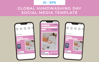 Global Handwashing Day Social Media Template