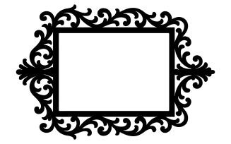 Frame silhouette art illustration