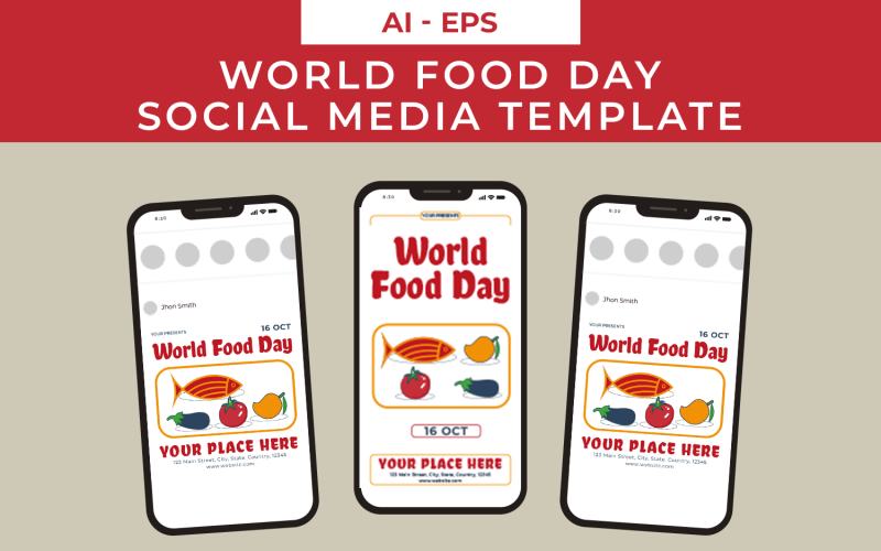 World Food Day Social Media Template