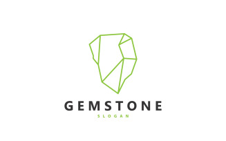 Gemstone Jewelry Logo Design Template V1